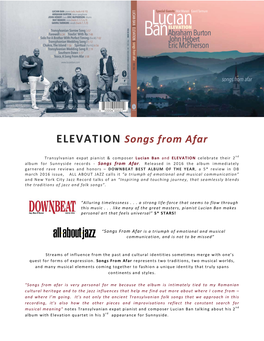 ELEVATION Songs from Afar