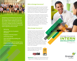 Grange Intern Brochure.Indd