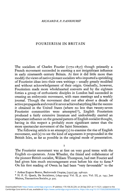 Fourierism in Britain