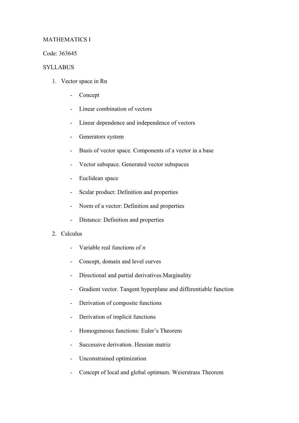 Linear Dependence and Independence of Vectors