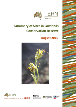 Summary of Sites in Lowlands Conservation Reserve