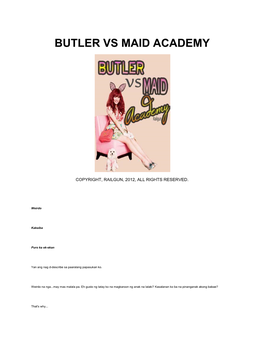 Butler Vs Maid Academy
