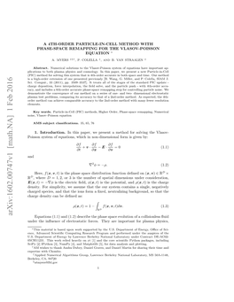 Arxiv:1602.00747V1 [Math.NA] 1 Feb 2016