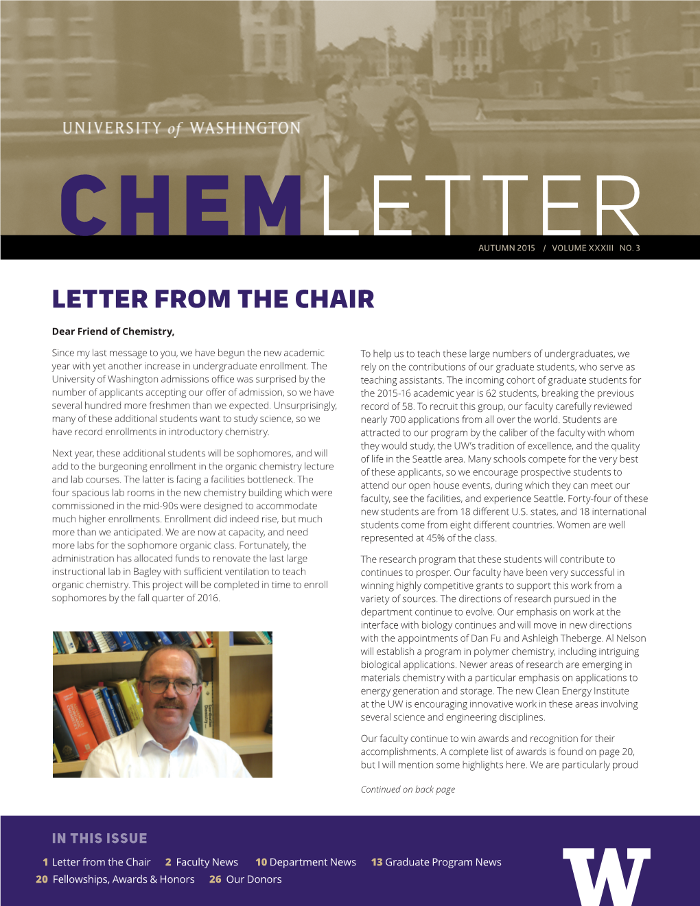 Letter from the Chair