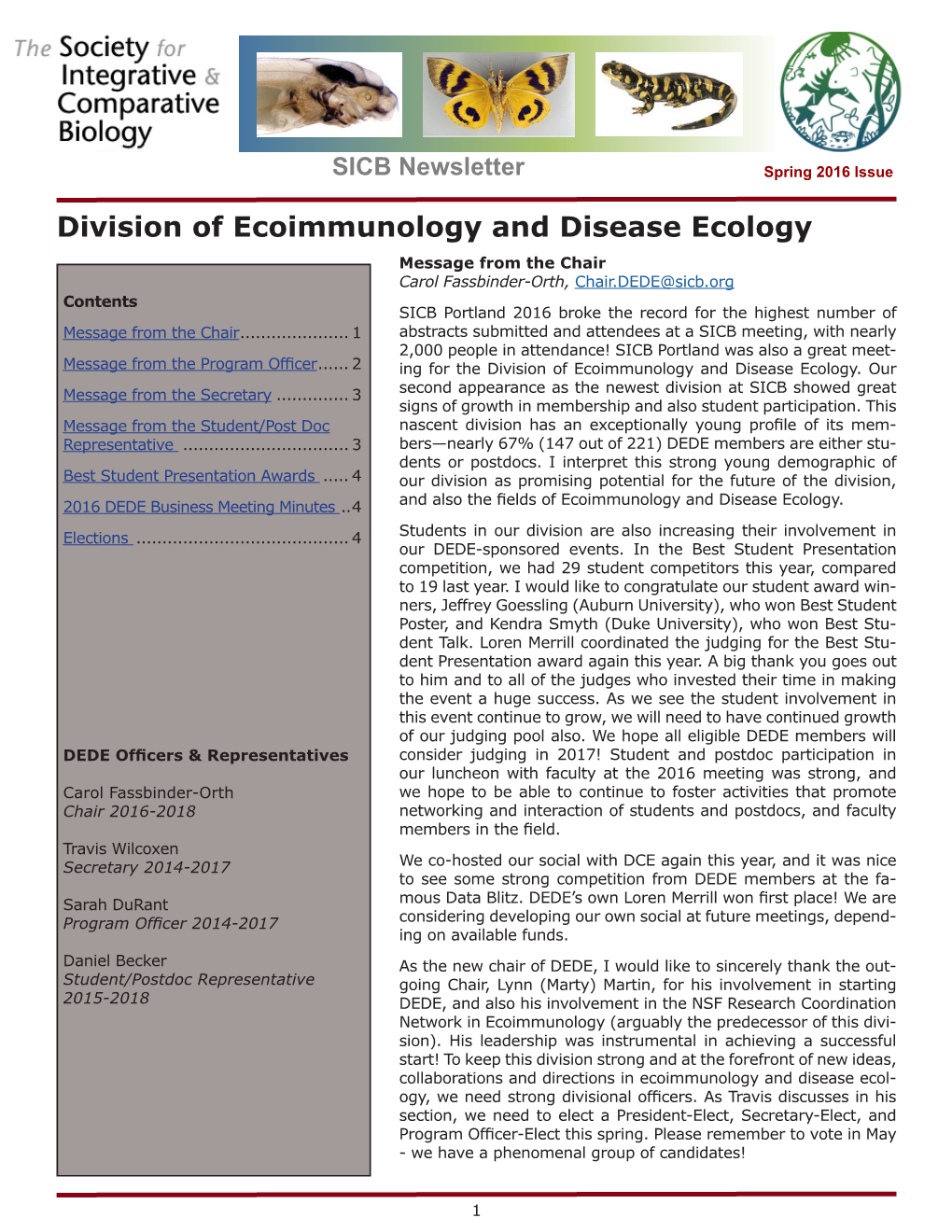 Division of Ecoimmunology and Disease Ecology