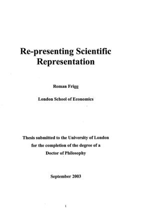 Re-Presenting Scientific Representation