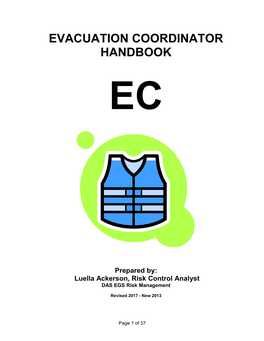 Evacuation Coordinator Handbook