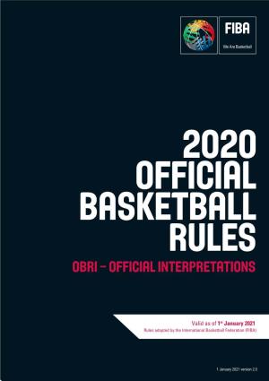 FIBA Official Interpretations 2019, JAN 2019