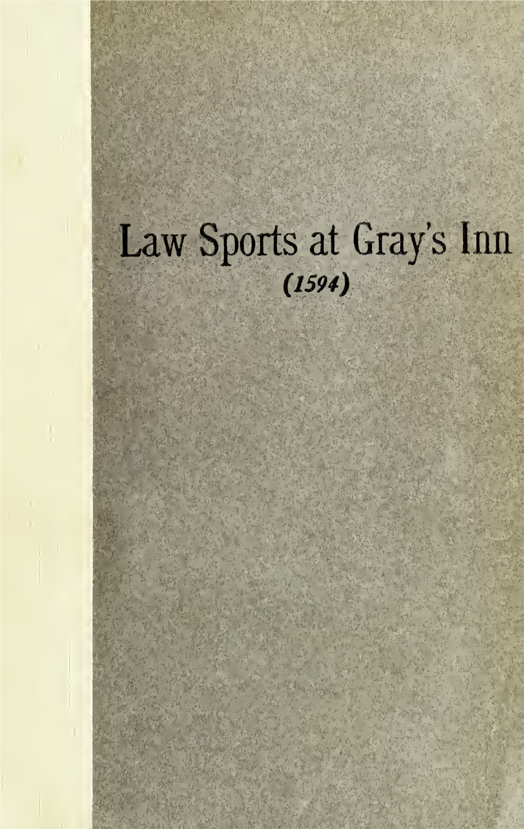 Law Sports at Gray's Inn Il594) PR
