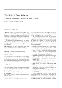 The Belle II Core Software