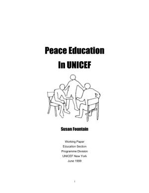 Peace Education in UNICEF