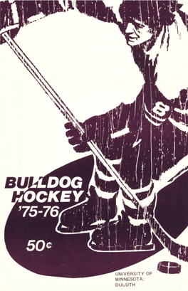 Men's Hockey Program UMD Vs. Michigan Tech (March 5-6, 1976)