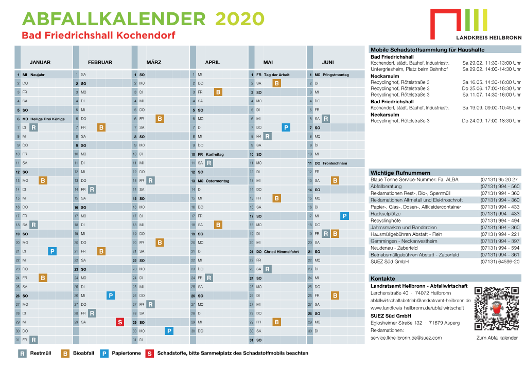 Abfallkalender Für Landkreis Heilbronn