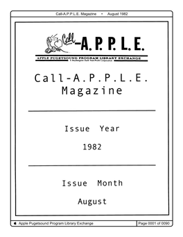 Call-A.P.P.L.E. Magazine 1982-8