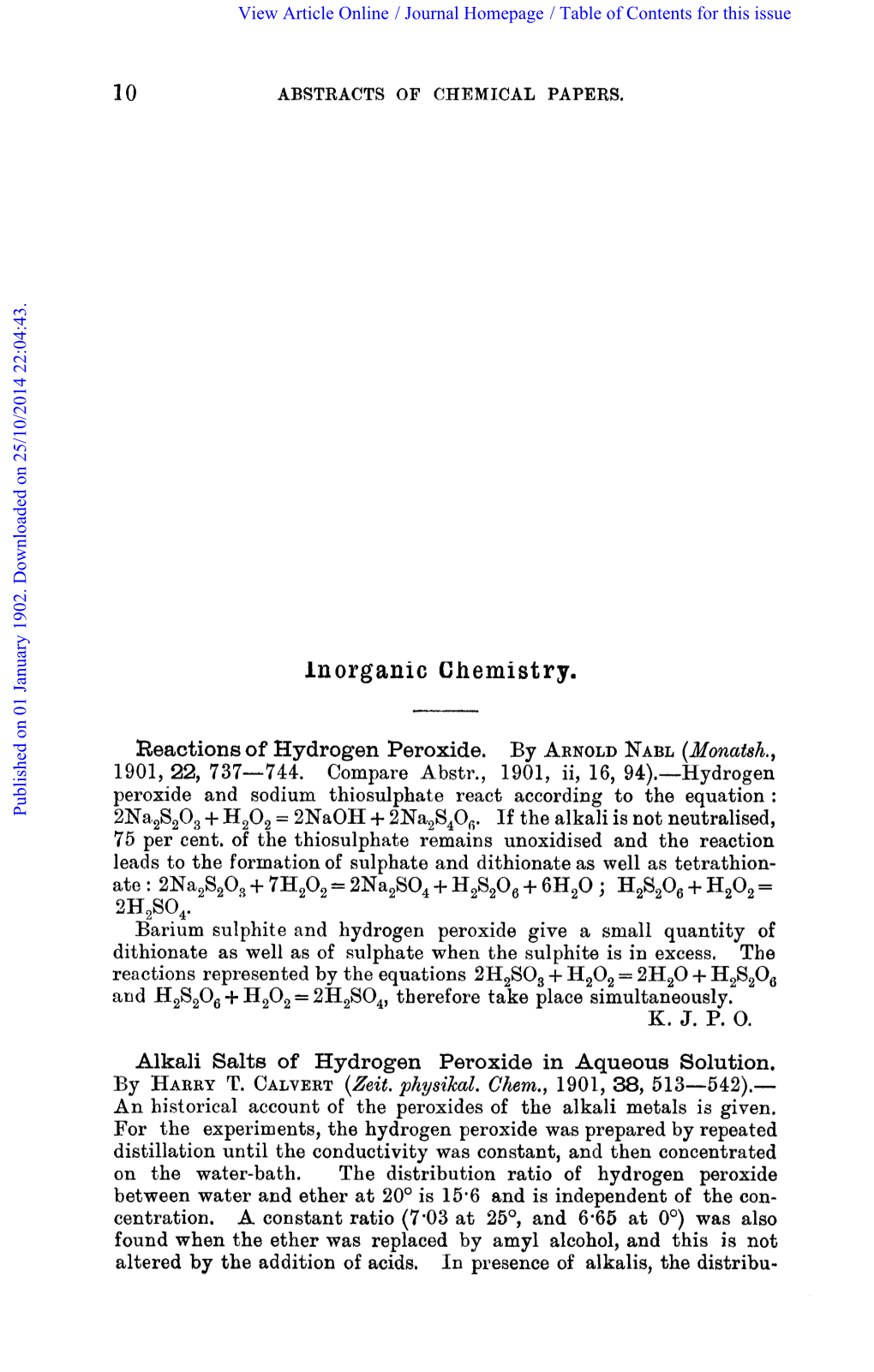 Lnorganic Chemistry