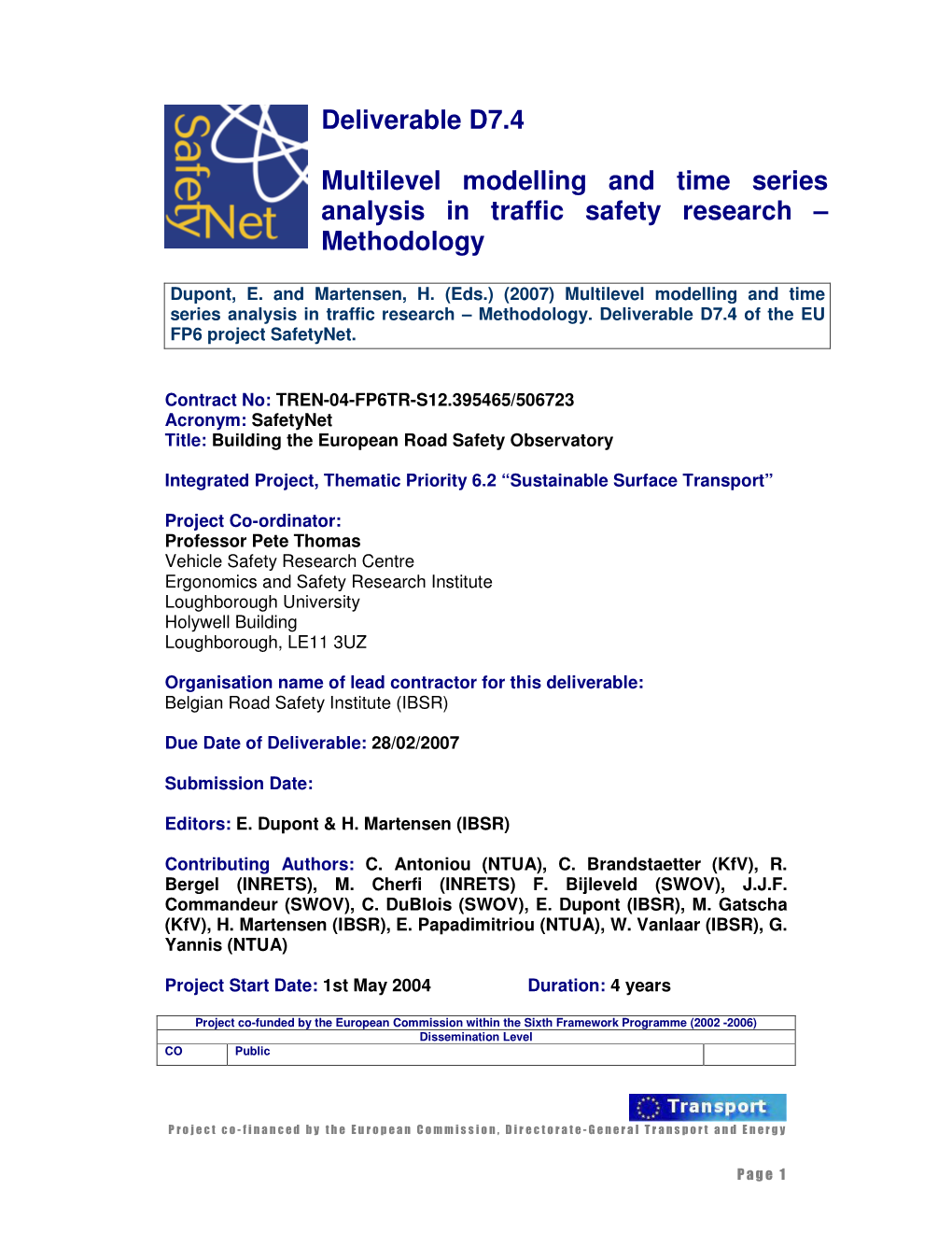 Multilevel Modelling And Time Series Analysis In Traffic Safety Research Methodology Docslib 8927