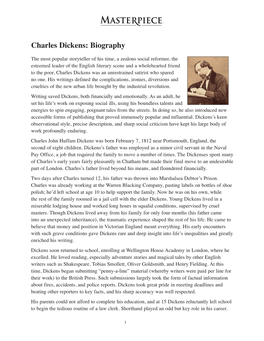 Charles Dickens: Biography