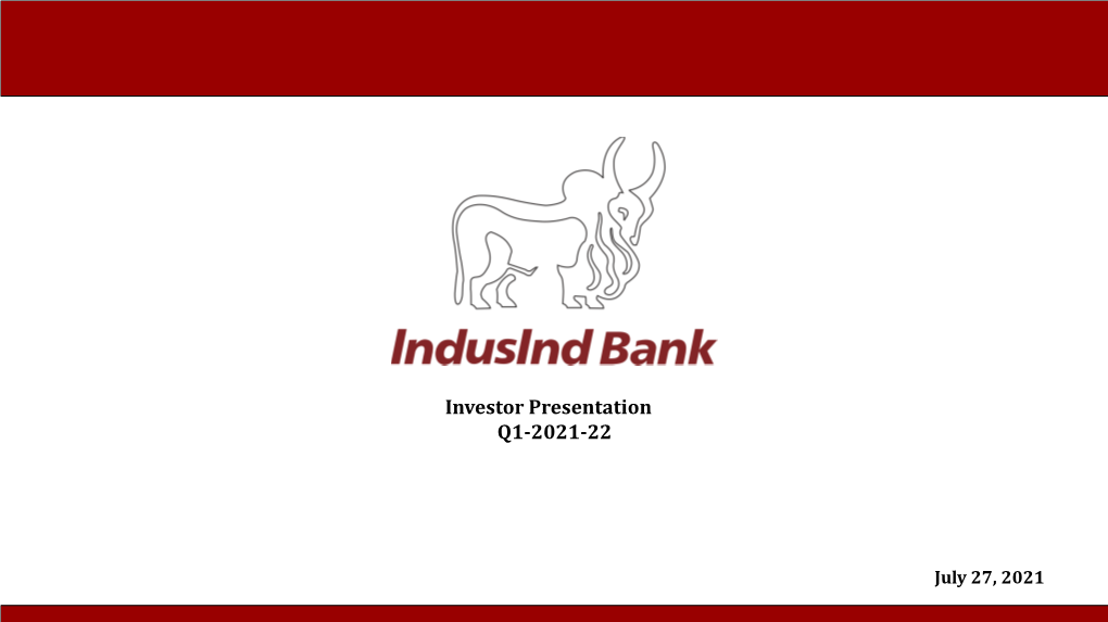 Investor Presentation Q1-2021-22