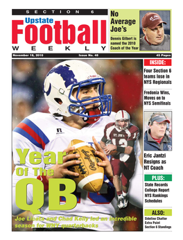 Upstate Football Weekly Is Published Week