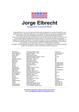 Jorge Elbrecht Biog 2017