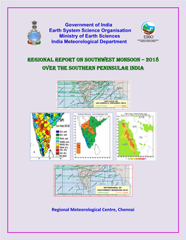 Southwest Monsoon 2018 Over Southern Peninsular India Depicted by Lines of Northern Limit of Monsoon on Various Dates