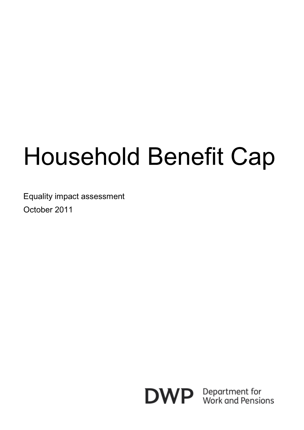 Household Benefit Cap