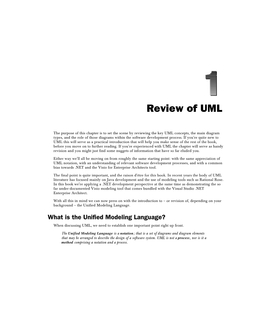 Review of UML