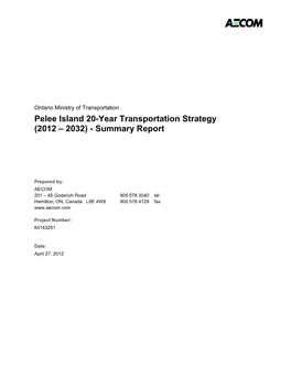 PI 20 Year Transportation Strategy