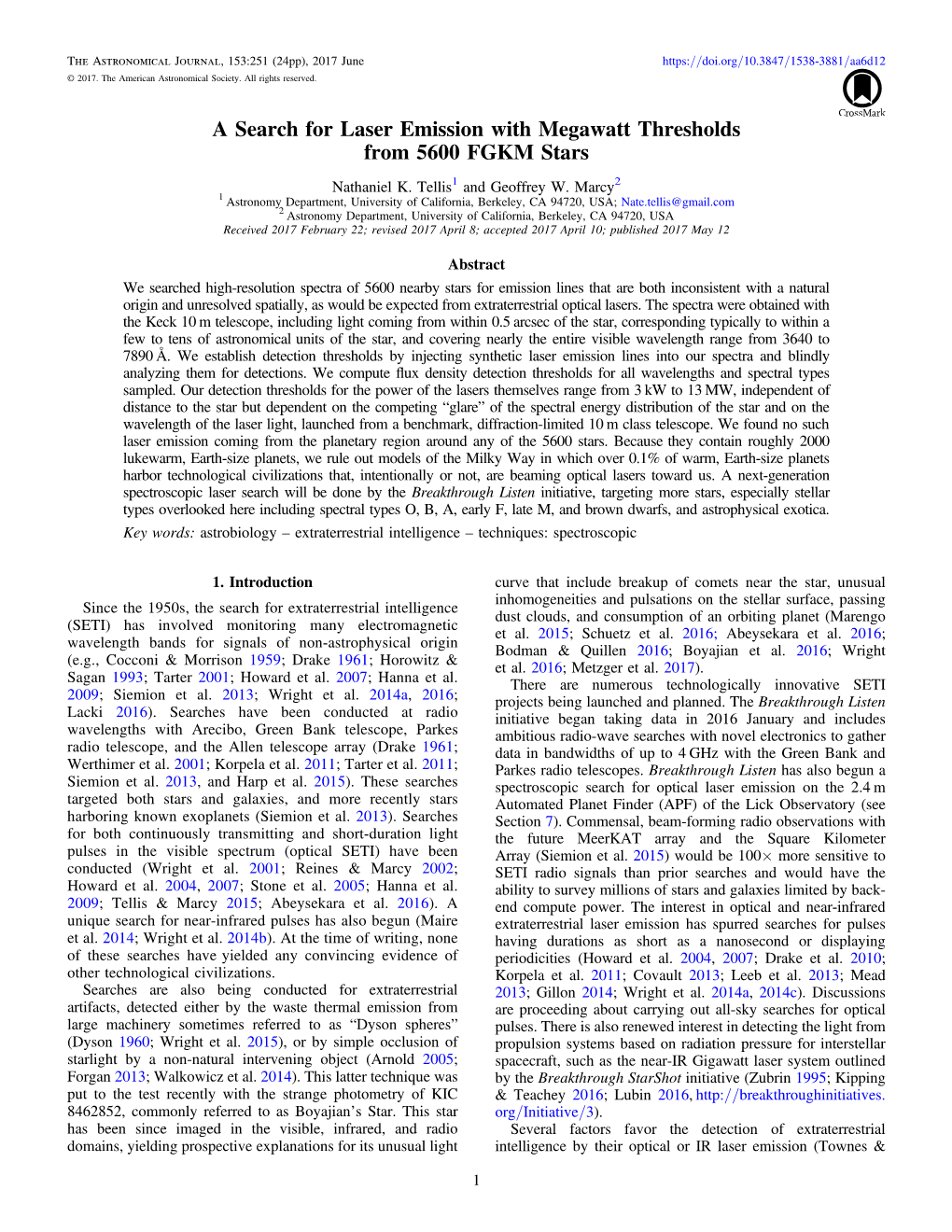 A Search for Laser Emission with Megawatt Thresholds from 5600 FGKM Stars