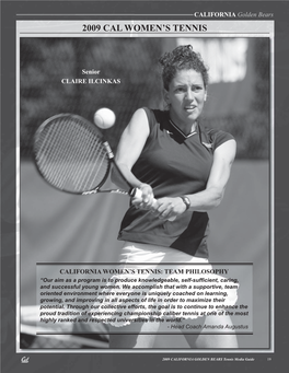 2009 Cal Women's Tennis