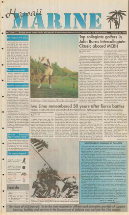 Top Collegiate Golfers in John Burns Intercollegiate Iwo Jima