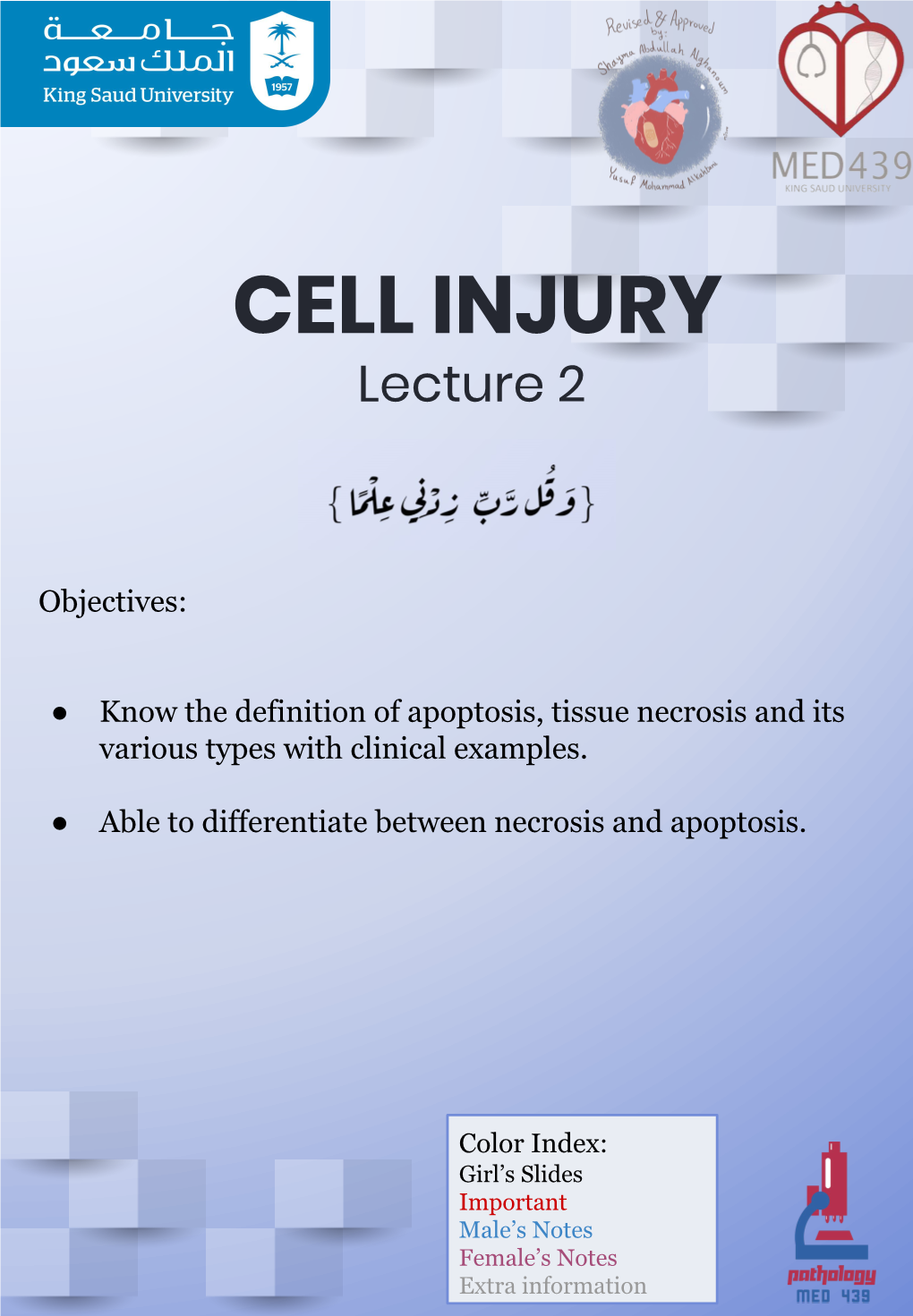 CELL INJURY Lecture 2