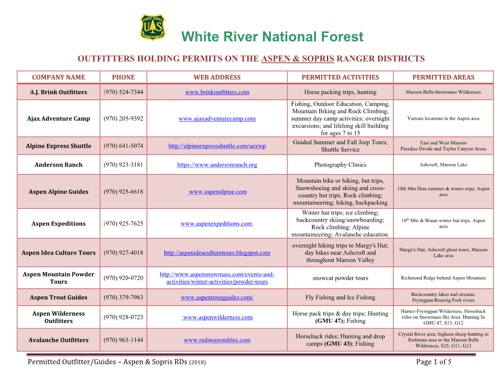 White River National Forest