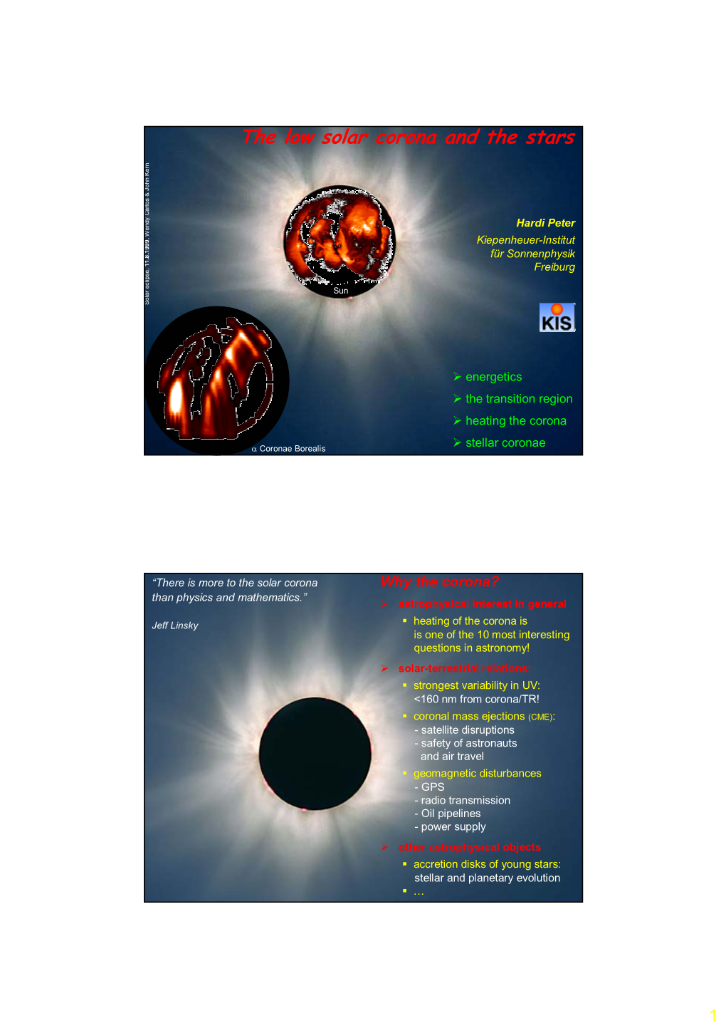 The Low Solar Corona and the Stars N