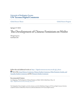 The Development of Chinese Feminism on Weibo