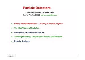 Particle Detectors