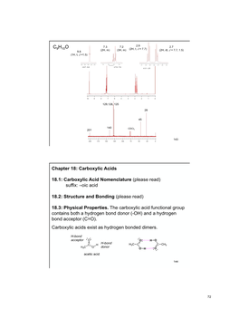 Chapter 18: Carboxylic Acids 18.1: Carboxylic Acid Nomenclature