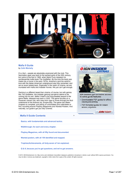 Mafia II Guide by Colin Moriarty