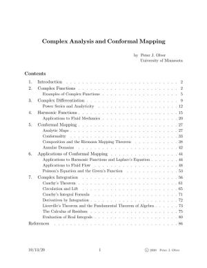 Complex Analysis and Conformal Mapping