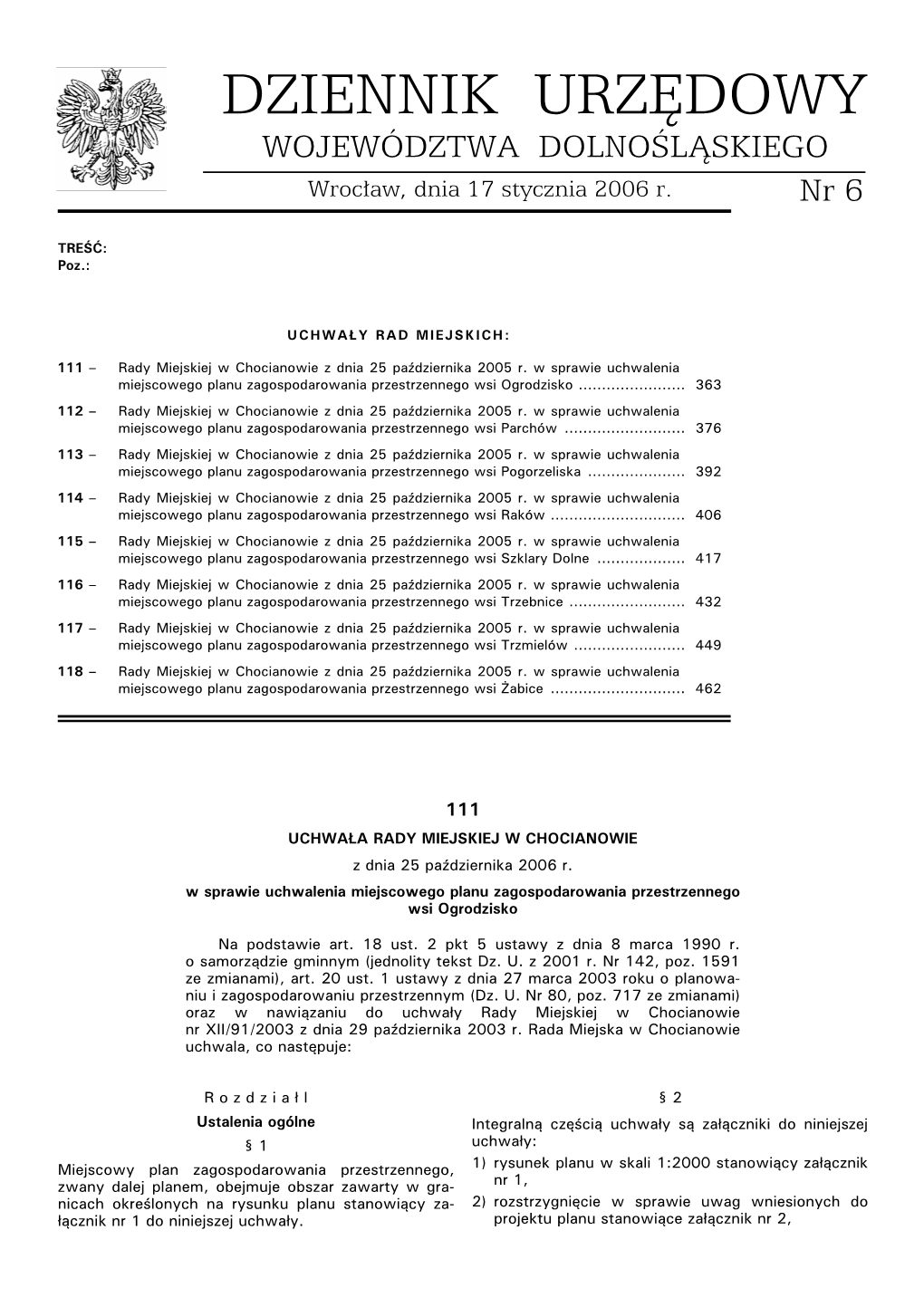 WOJEWÓDZTWA DOLNOŚLĄSKIEGO Nr 6