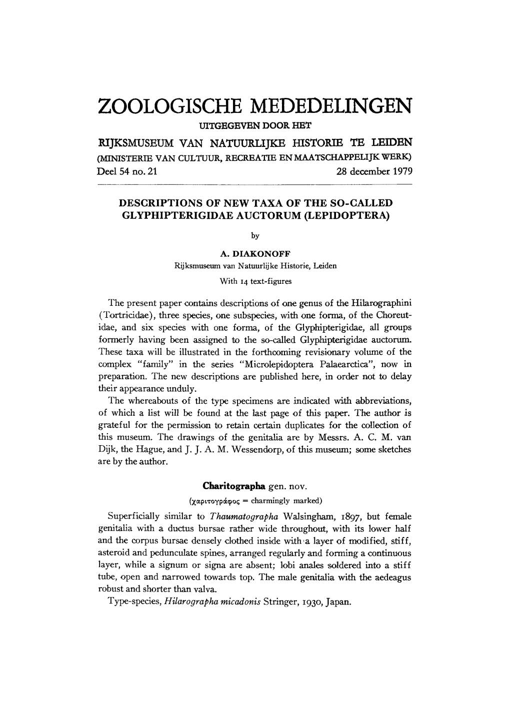 Zoologische Mededelingen