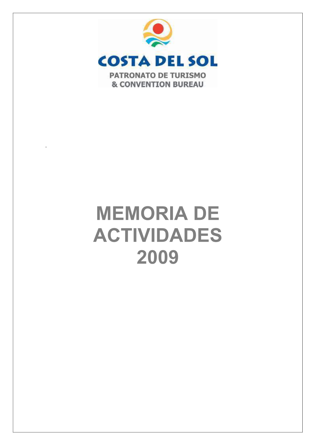 Memoria De Actividades 2009