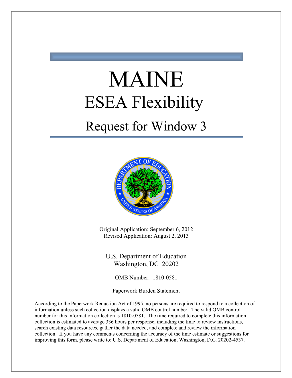 ESEA Flexibility Request June 2012 (Msword) s1