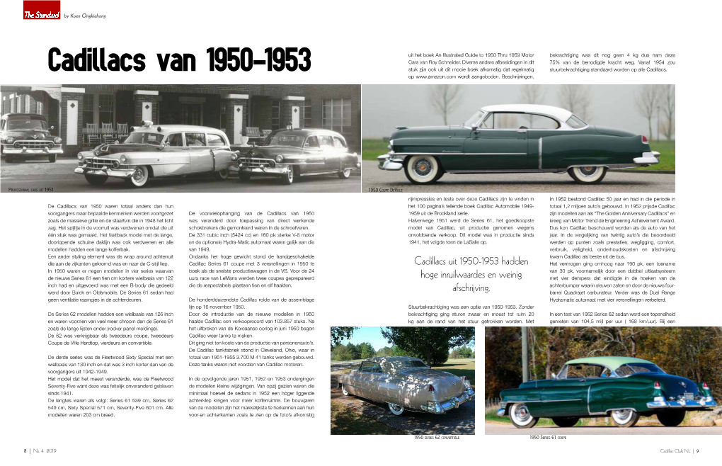 Cadillacs Van 1950-1953 Stuk Zijn Ook Uit Dit Mooie Boek Afkomstig Dat Regelmatig Stuurbekrachtiging Standaard Worden Op Alle Cadillacs