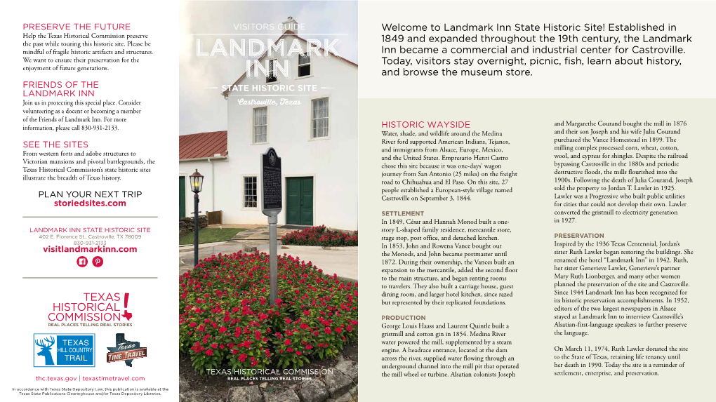 Landmark Inn Visitors Guide