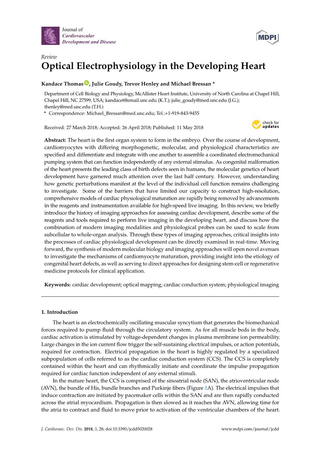 Optical Electrophysiology in the Developing Heart