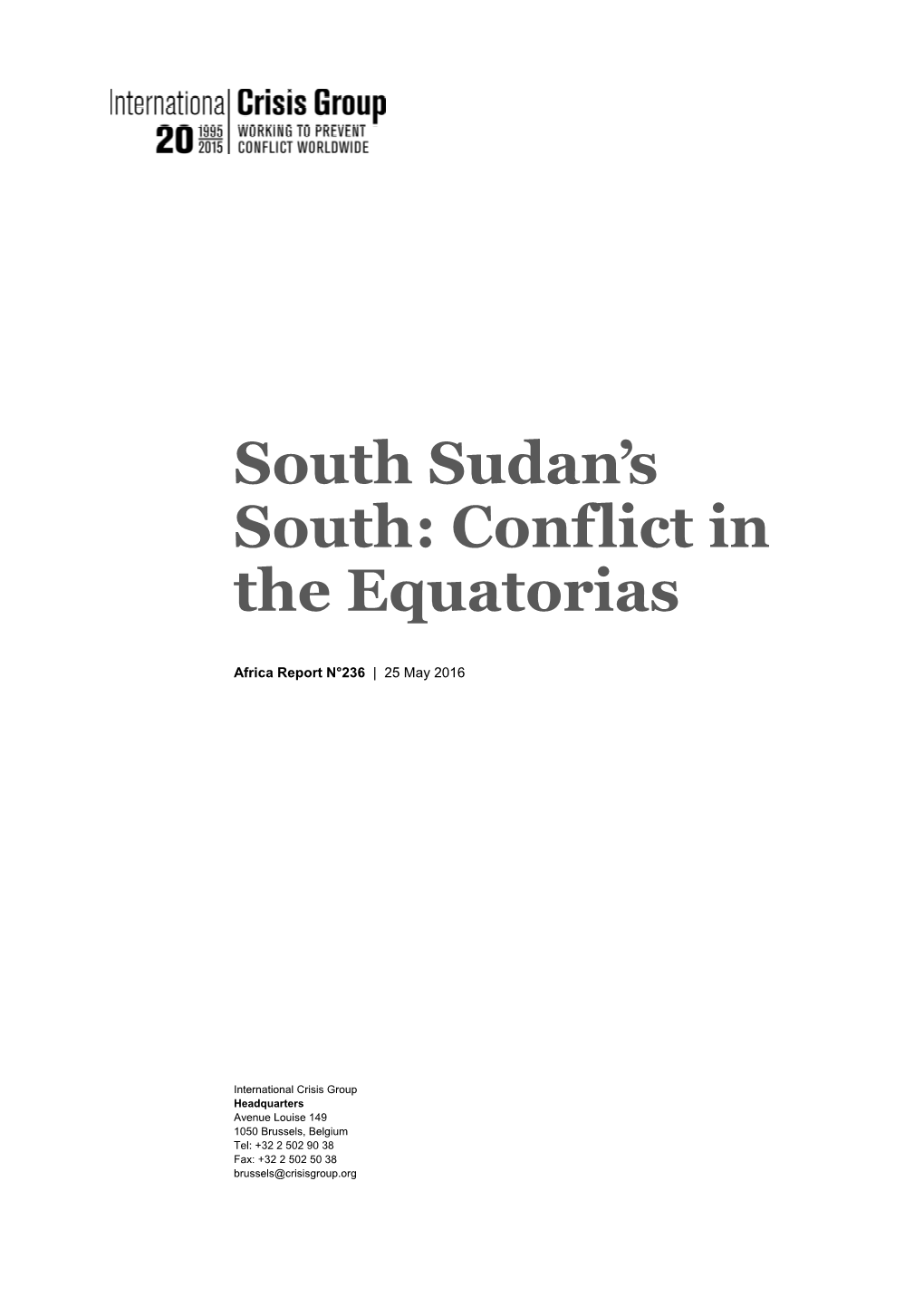 South Sudan's South