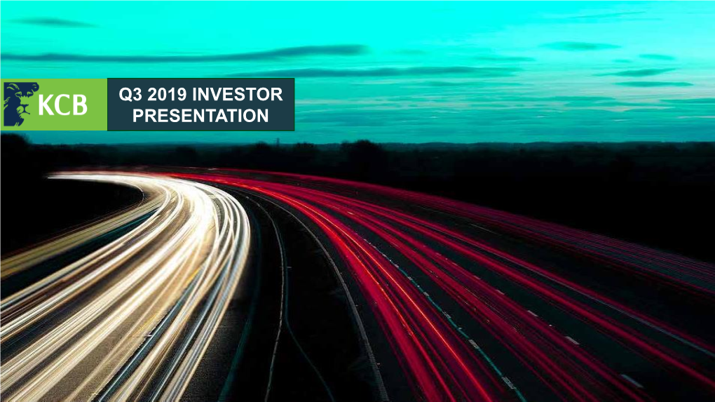 Q3 2019 Investor Presentation