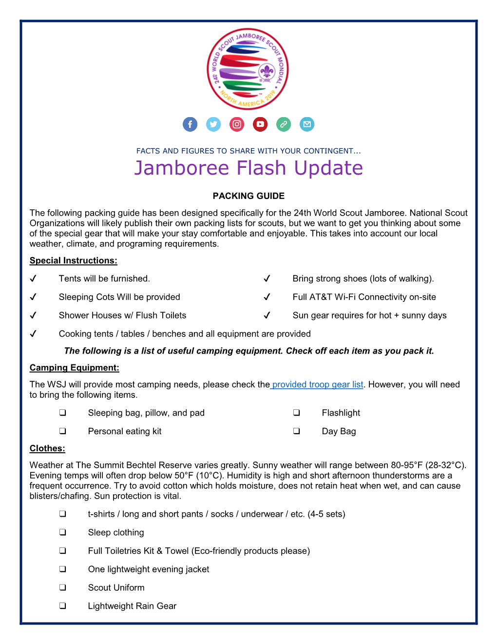 Jamboree Flash Update
