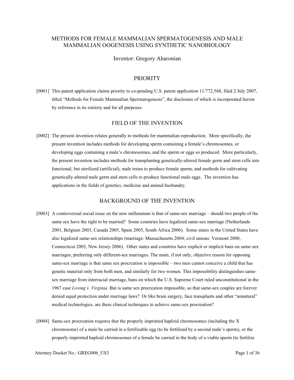 Methods for Female Mammalian Spermatogenesis and Male Mammalian Oogenesis Using Synthetic Nanobiology